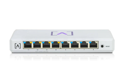 Alta Labs S8-POE 8-Port PoE Switch, Layer 2, Wallmount included