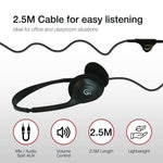 Shintaro Lightweight Headset w/ Mic, Volume Control, 3.5mm Jack, VoIP/Hands-Free