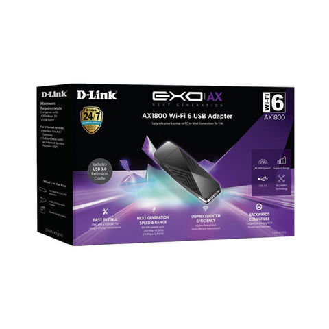 D-Link AX1800 Wi-Fi 6 USB Adapter