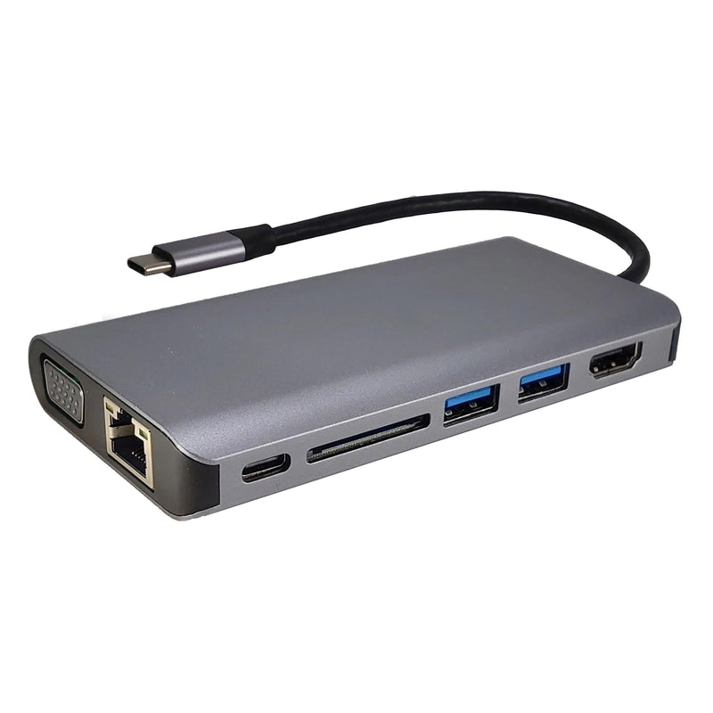 Shintaro 8-Port USB-C Travel Dock