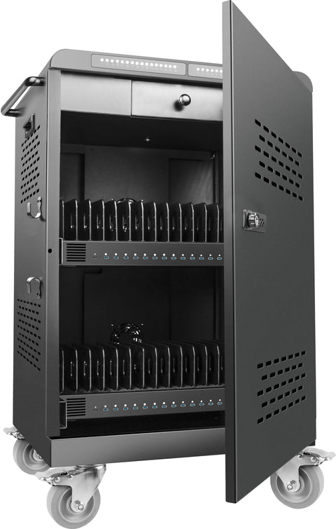 Shintaro 32-Port USB-C 2000W Charging Trolley