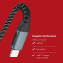 Shintaro 1M USB-C Cable – 100W Fast Charge, Braided, Aluminium Head, E-Mark IC