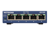 NETGEAR (GS105AU) 5-PORT UNMANAGED SWITCH, GbE(5)