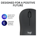 Logitech M240 Business Silent Mouse, Bluetooth/LogiBolt, Ambidextrous, Graphite,