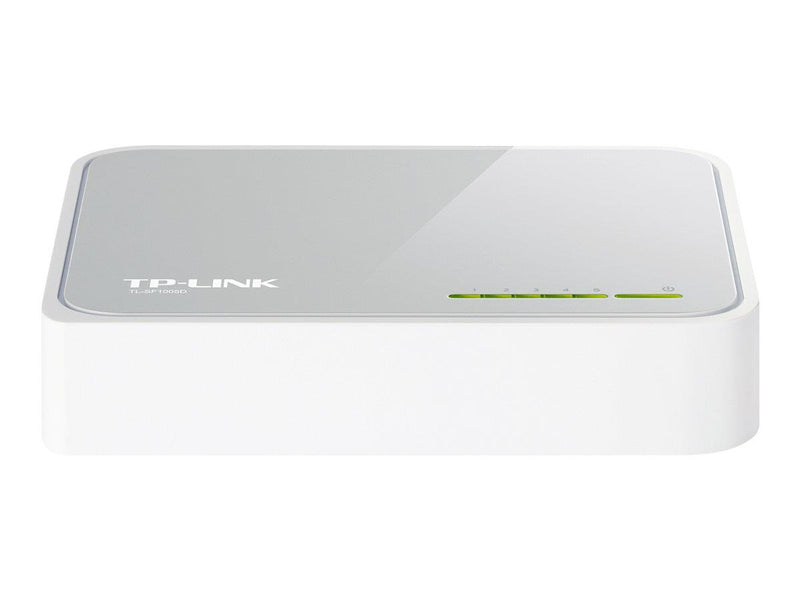 TP-LINK 5-PORT UNMANAGED SWITCH, 10/100(5), WHITE