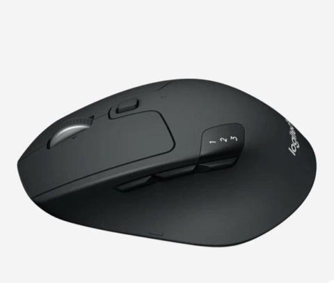 Logitech M720 Wireless Mouse, Multi-Device, Unifying + Bluetooth, Black