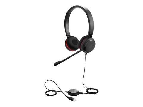 Jabra Evolve 30 II MS Stereo Corded Headset – 3.5mm, USB-A