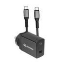 Shintaro 65W GaN Dual USB Wall Charger & USB-C Cable, 1m, 100W Max