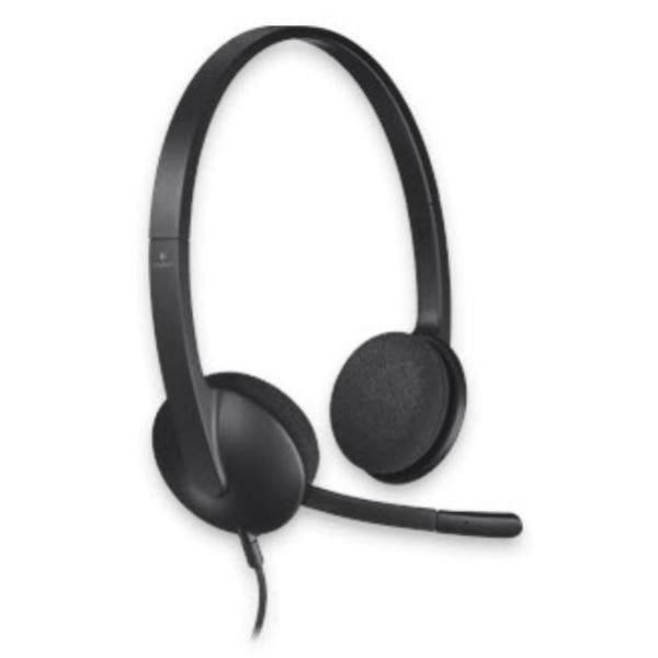 Logitech Wired USB Headset H340, Black, Noise Cancelling MIC, 1.8m Cable