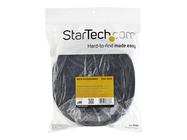 STARTECH HOOK-AND-LOOP CABLE MGMT TIE - CABLE WRAP - 30.5M ROLL