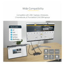 StarTech USB-C Multiport Adapter Dual HDMI 4K 60Hz 100W PD GbE SD USB Hub