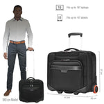 Everki Journey Laptop Trolley Rolling Briefcase, 11-16" Compartment, Adjustable