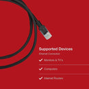 Shintaro Cat6 24 AWG 300MM Ethernet Cable – High Quality Black Patch Lead