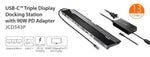 J5create JCD543P USB-C Triple Display Dock, 100W PD