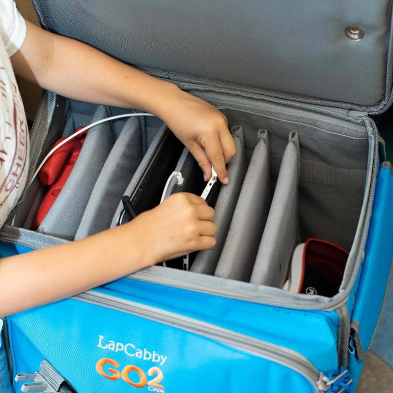 LapCabby GO2 Case 6 Charge | 6-Device Portable AC Charging Case