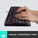 LOGITECH MK120 WIRED DESKTOP KEYBOARD AND MOUSE COMBO