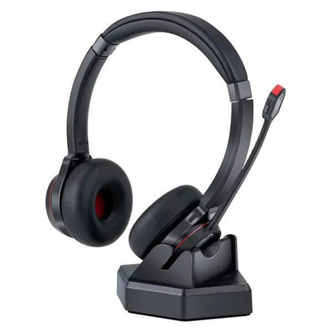 Shintaro Maxifi Bluetooth Headset – Noise Cancelling, 40H Talk, Charging Base
