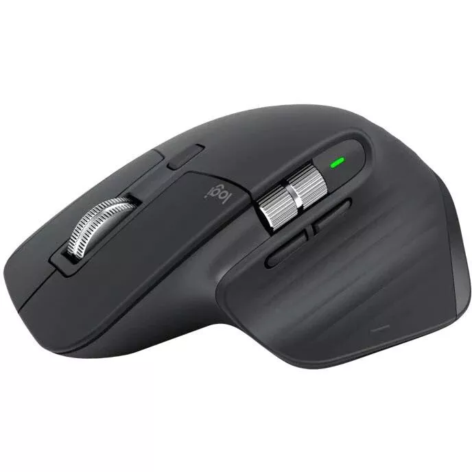 Logitech MX Master 3S Wireless Mouse, Multi-Device, Bolt/Bluetooth, Graphite
