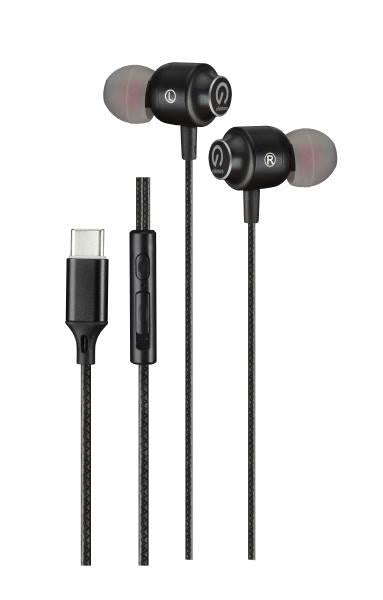 Shintaro USB-C Earphones w/ Mic, Magnetic Tips, Tangle-Free, Volume Control