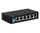 D-Link 6-Port Unmanaged PoE Switch with 4 PoE RJ45