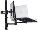 Atdec Notebook-Monitor Combo Mount on Post. Max load: 8kg, Black