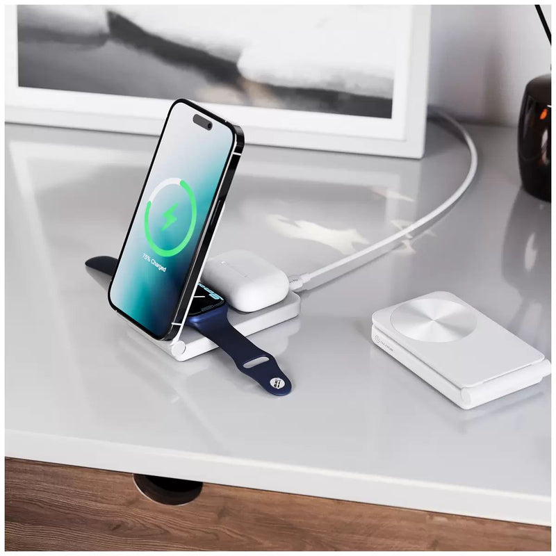 ALOGIC YOGA Fold 3 In One Wireless Charging Stand White A31FWCWHAU