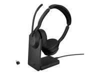 Jabra Evolve2 55 MS Stereo BT ANC Headset + Stand, Link380C, USB-C