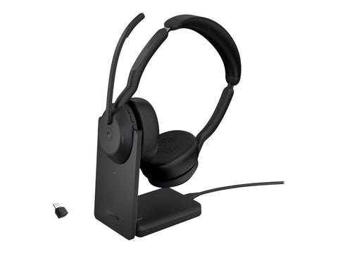 Jabra Evolve2 55 MS Stereo BT ANC Headset + Stand, Link380C, USB-C