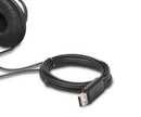 Kensington Hi-Fi USB-A Headphones w/ Microphone/Volume Control For Laptop Black