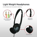 Shintaro Lightweight Headset w/ Mic, Volume Control, 3.5mm Jack, VoIP/Hands-Free