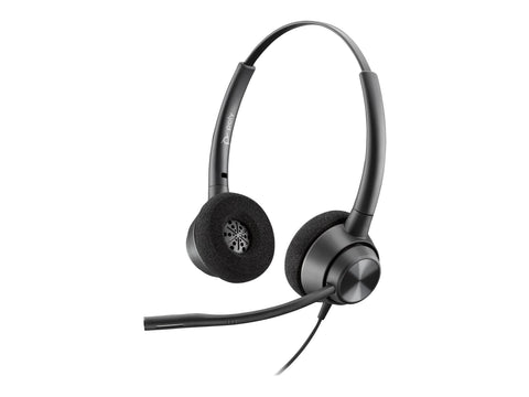 HP POLY ENCOREPRO EP320 OTH CORDED STEREO HEADSET,NOISE CANCELLING QUICK DISCONNECT