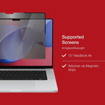 Shintaro 15" MacBook Air Privacy Screen, Magnetic, Anti-Glare, Blue Light