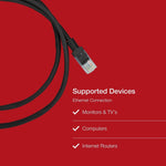 Shintaro Cat6 24 AWG Patch Black 1m