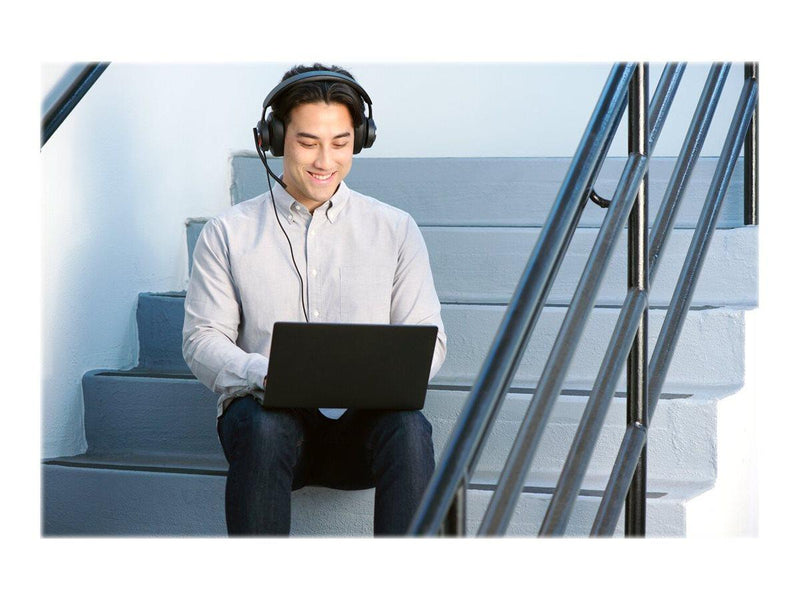 KENSINGTON H2000 WIRED USB-C OVER-EAR HEADSET, NOISE CANCEL FOR MS & ZOOM