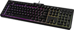 EVGA Z12 RGB Gaming Keyboard RGB Backlit LED 5 Programmable Macro Keys Media Key