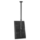 Atdec TH-3070 Ceiling Mount Tilt, Long Pole, 65kg, VESA, Black