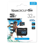 Team Group Go 4K 64GB MicroSDXC, 100MB/s R, 50MB/s W, V30 U3 + Adapter