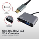 Shintaro USB-C to 4K HDMI & VGA Hub, 4K@60Hz, 1080P Output