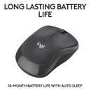 Logitech M240 Business Silent Mouse, Bluetooth/LogiBolt, Ambidextrous, Graphite,