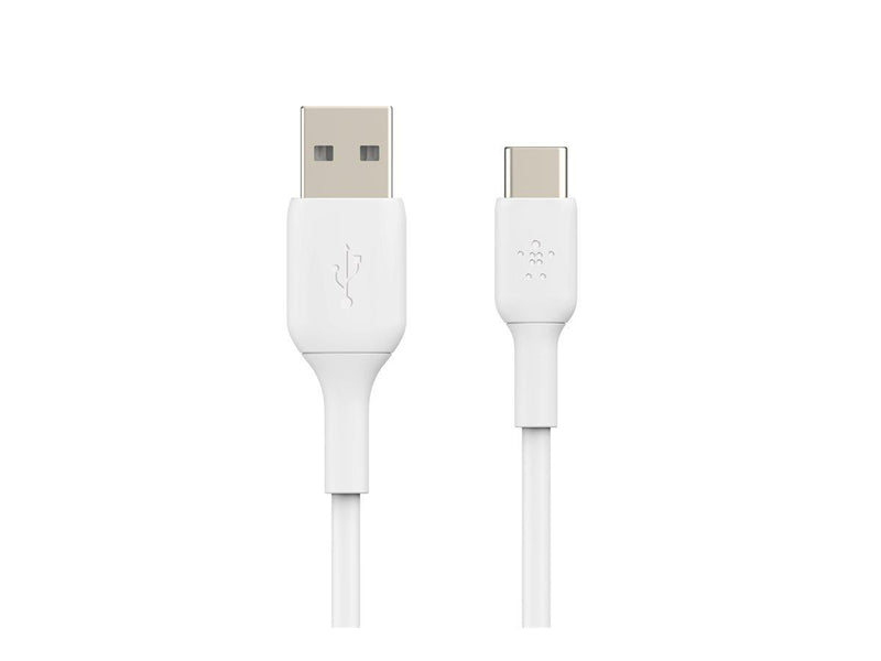 BELKIN 2M USB-A TO USB-C CHARGE/SYNC CABLE, WHITE