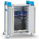 LapCabby 32 Horizontal Compact | 32-Device Mobile AC Charging Trolley up to 11"