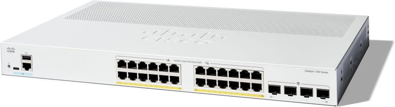 Cisco Catalyst 1300, 24-Port Managed Switch with 24 Gigabit Ethernet