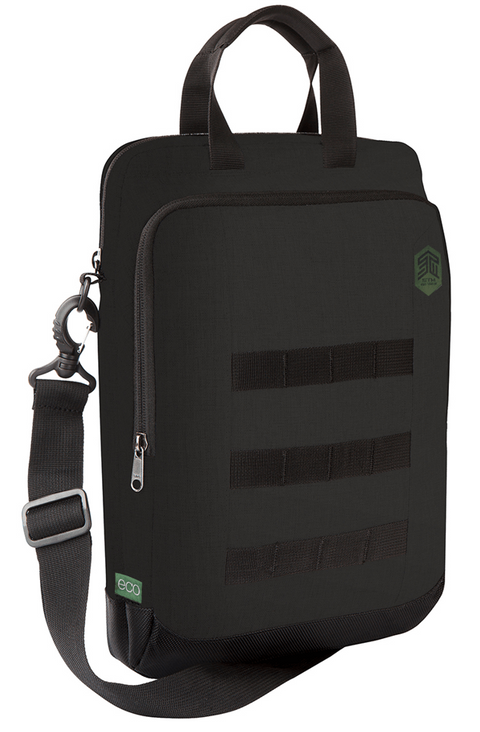 STM Ace Eco Vertical Super Cargo Laptop Bag, Fits up to 14", Black, 3Yr Warranty