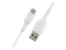 BELKIN 2M USB-A TO USB-C CHARGE/SYNC CABLE, WHITE