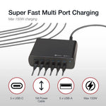 Shintaro 150W 5-Port GaN USB-A & USB-C Multi Port Charger