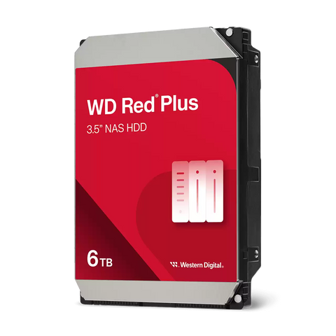 Western digital WD Red Plus Int 6TB SATA HDD