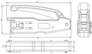 DATAMASTER T0019QT Crimping Tool with Cutter Cat6 Plucg 1YR