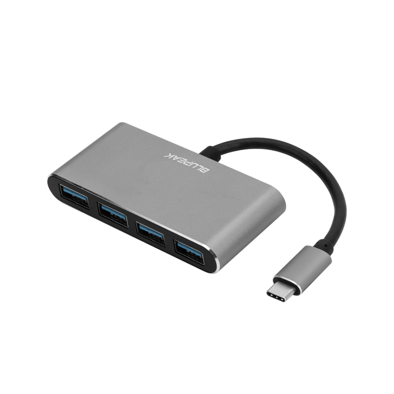 BLUPEAK USB-C TO 4 X USB-A 3.0 HUB (2 Year Warranty)