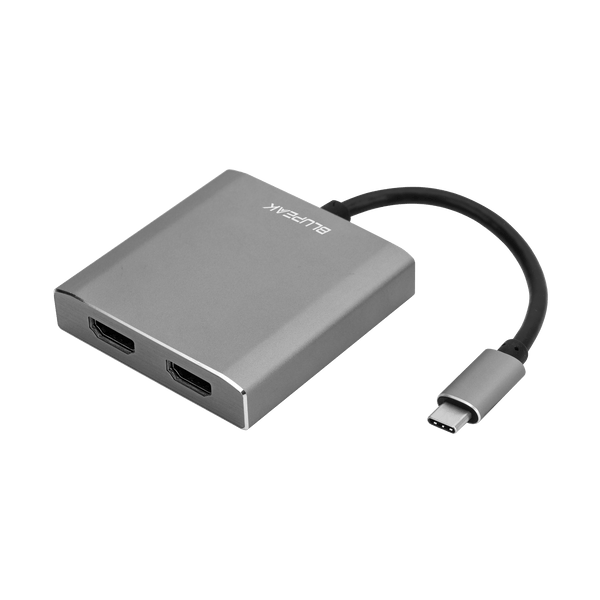 BLUPEAK USB-C to Dual HDMI 4K2K Adapter (2 Year Warranty