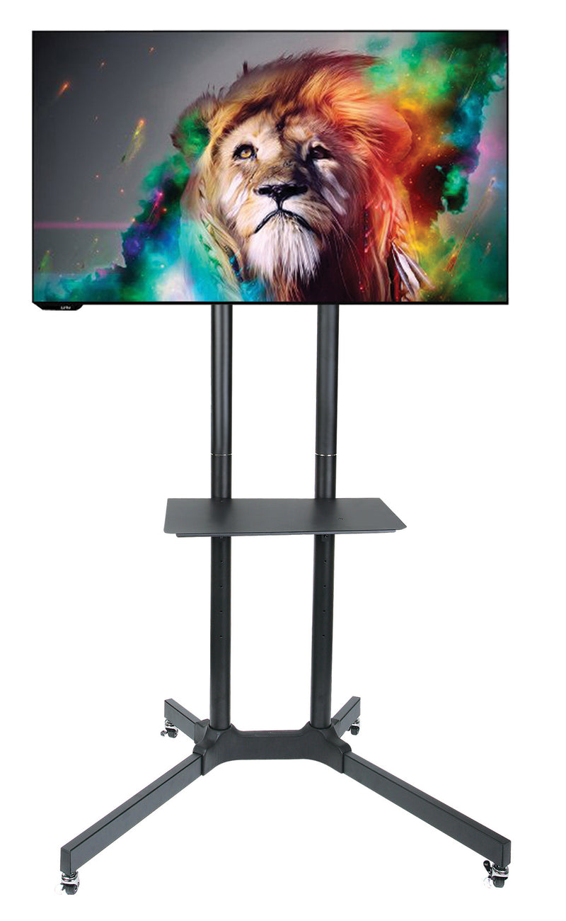 SPEED Stand 30"-65" AV Trolley, VESA 600x400, Height Adjustable, UP TO 60KG, Life WTY